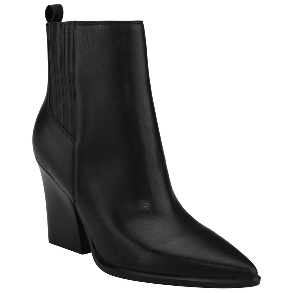 Marc Fisher Black Leather Bootie